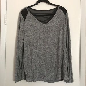 New w/tags lane Bryant sweater with sheer back